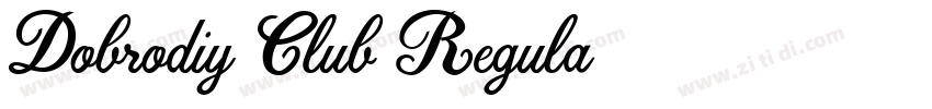 Dobrodiy Club Regula字体转换